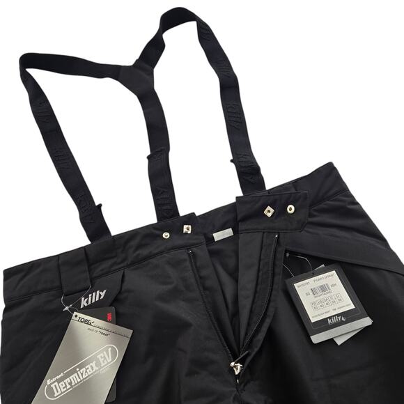 Killy Figro Mens Snow Pants Ski Bibs Black US40 French 50 Dermizax EV Thinsulate - Picture 6 of 12